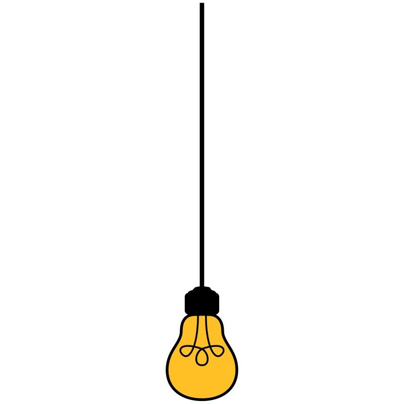 ceiling top cable hang light bulb light electricity id