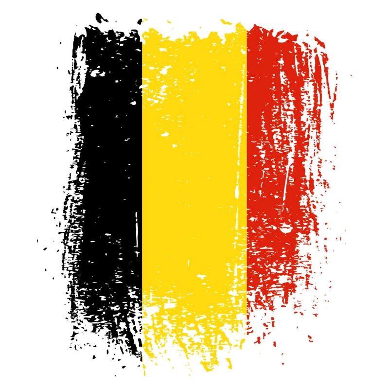 Rayures drapeau belge brossé