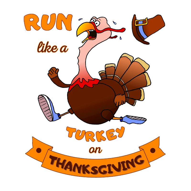 Courez comme une dinde à Thanksgiving Funny Trot