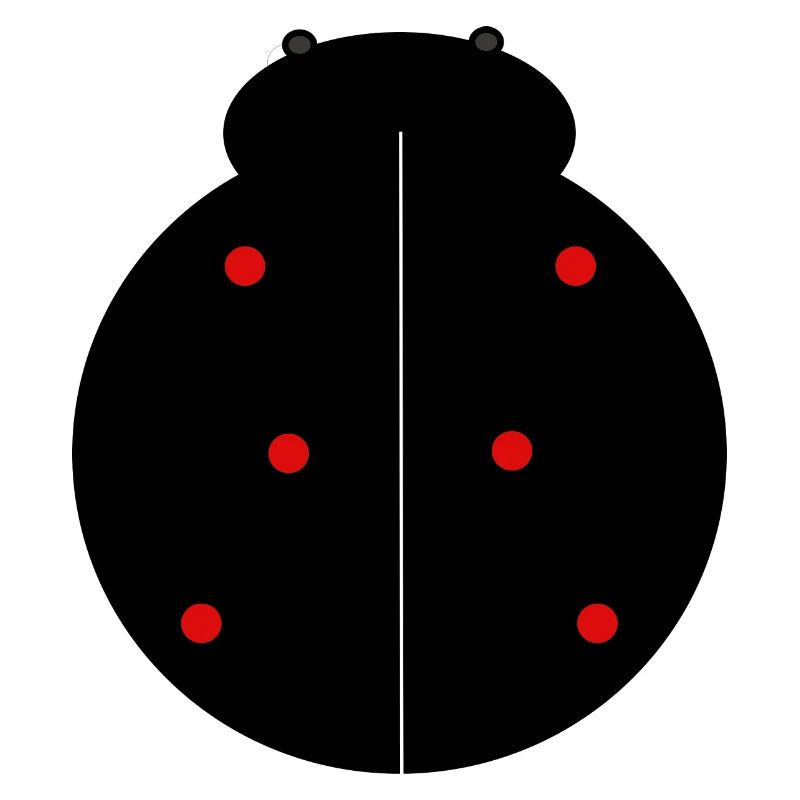 Black Ladybug with Red Dots