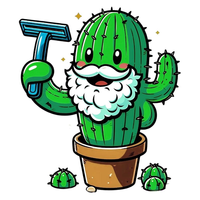 Cactus se rase la barbe
