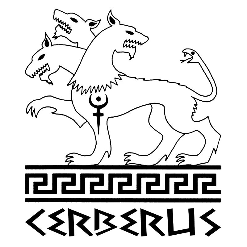 Schwarzer Cerberus Wolfshund