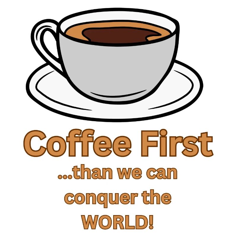 Coffee first than we can conquer the World