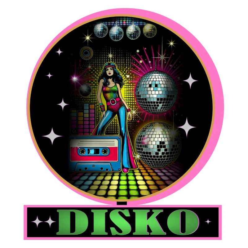 Disco Diva Neon Glitzerkugeln