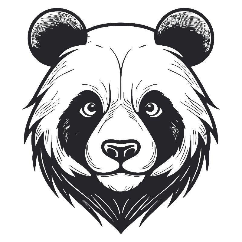 Visage d’ours avec breloque d’animal sauvage