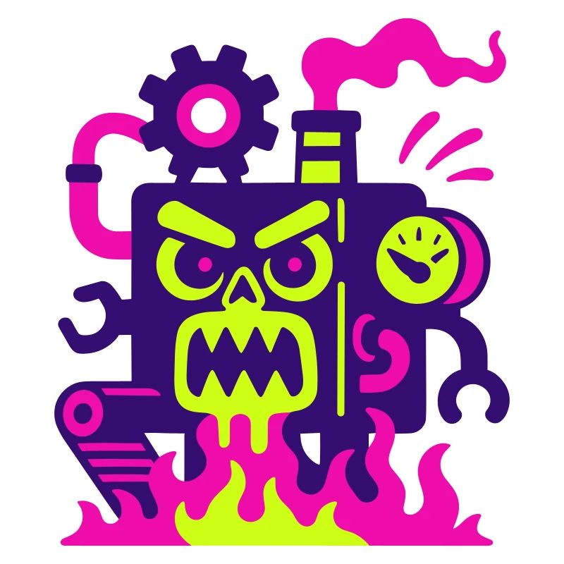 Monster Machine en feu