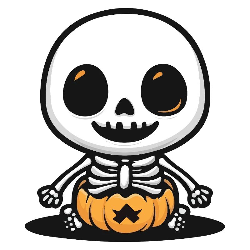 Squelette mignon Halloween