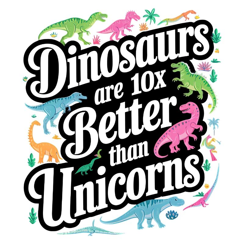 Dinosaurier überstrahlen Einhörner hell