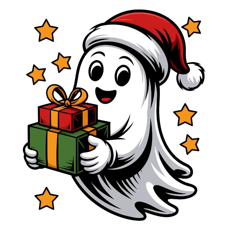 Geist mit Weihnachtsgeschenken
