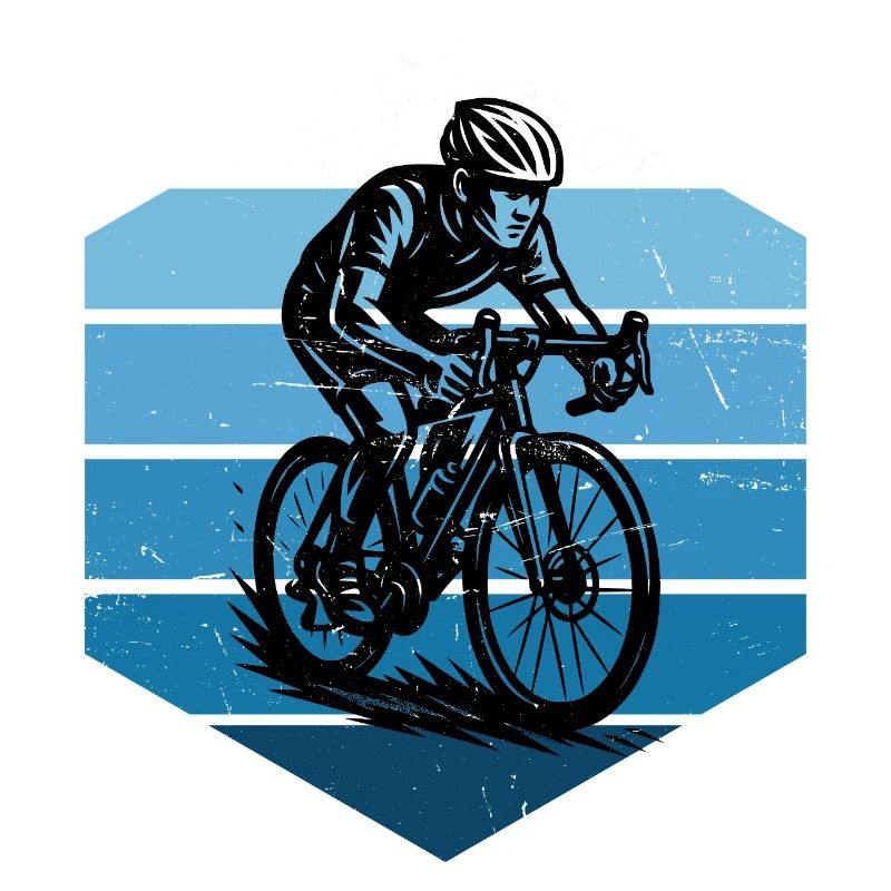 Message clair sur le vélo de route