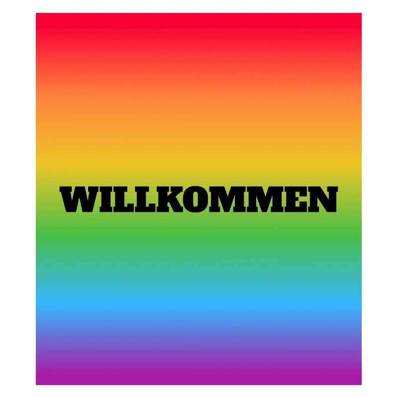 Willkommen Rainbow Welcome