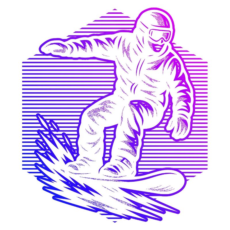 Conception de snowboard pleine de caractère