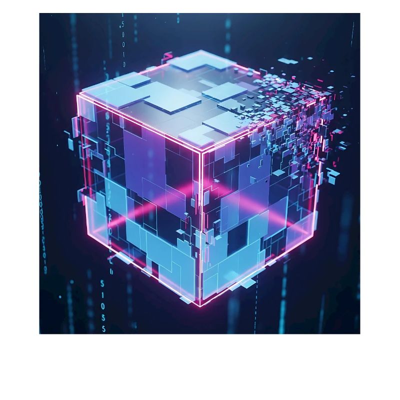 Digitaler Würfel Technologie Digital Cube Tech