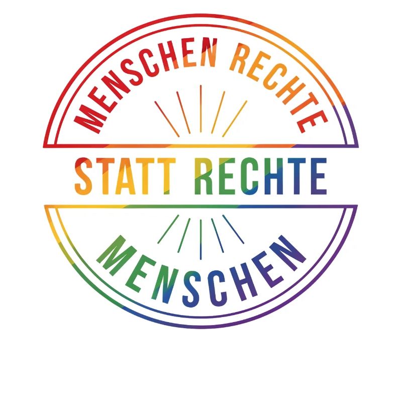 Menschenrechte Statement Pride Regenbogen