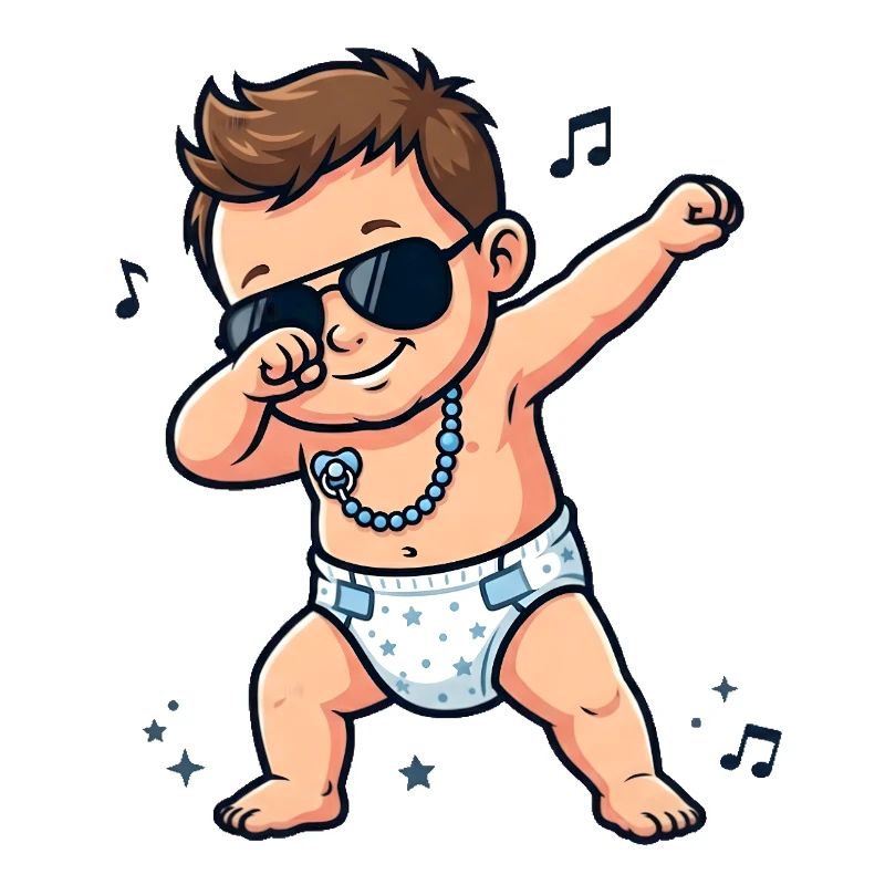 Bébé mignon – garçon brun