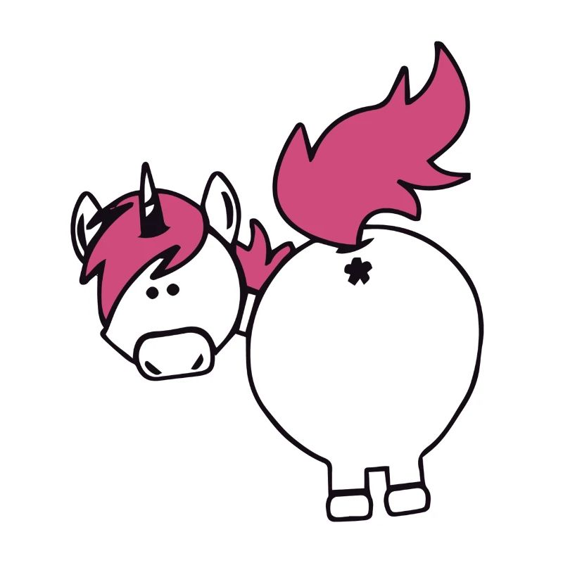 unicorn butt