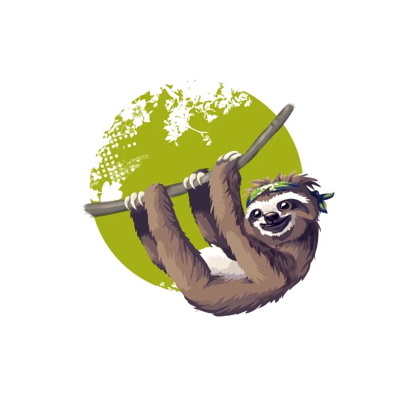 sloth make it slow sloth lazy nerd pc chillen