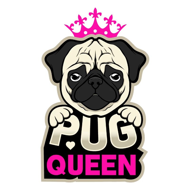 Mops Pug Queen