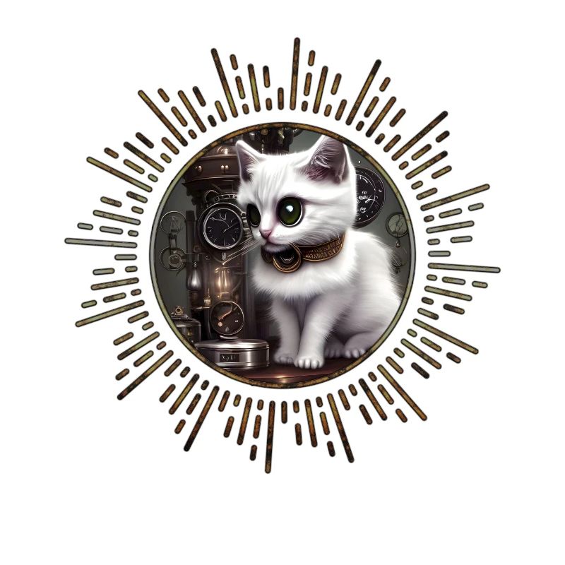 Kleine Steampunk-Katze