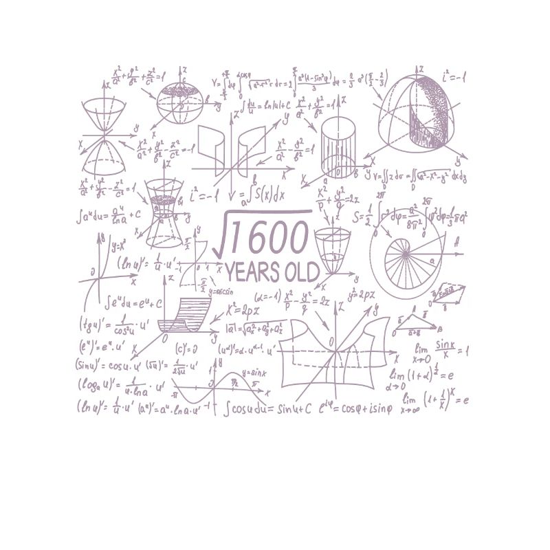 40th birthday for math teachers and math nerds