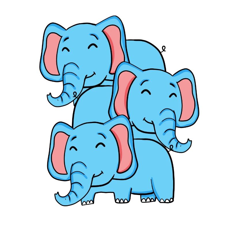 Cute Elephants - Elephant