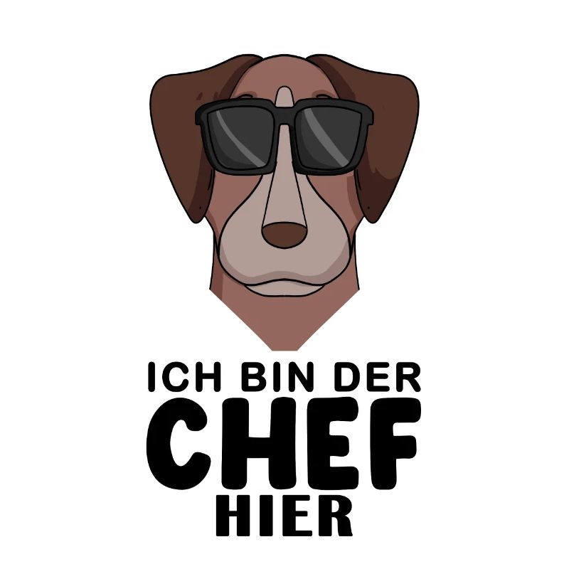 Cooler Hund Pointer Hund Chef Spruch