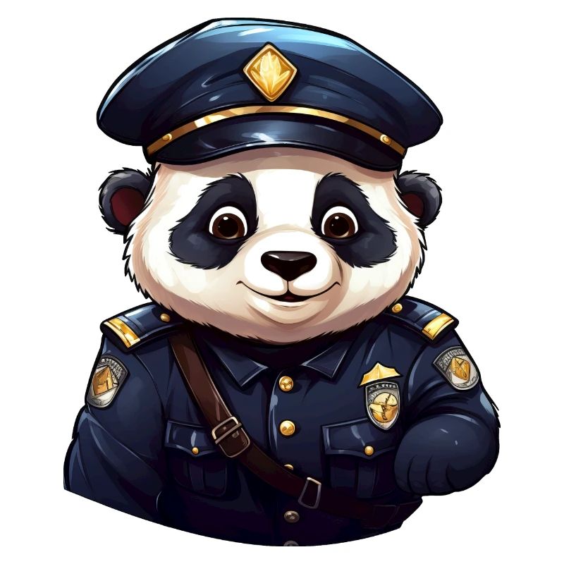 Policier panda