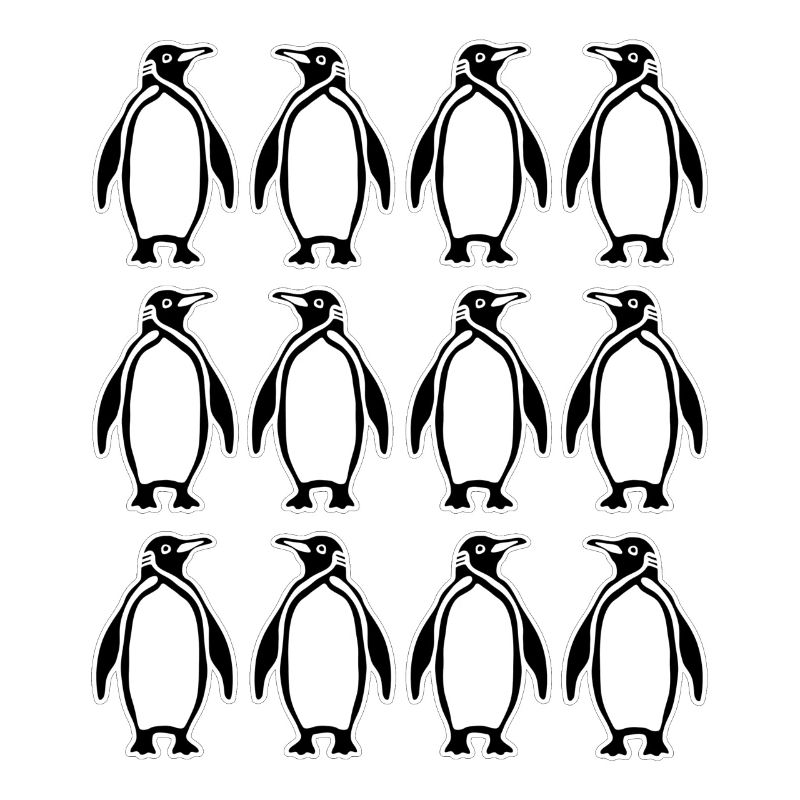 Minimalist Penguin Pattern Design