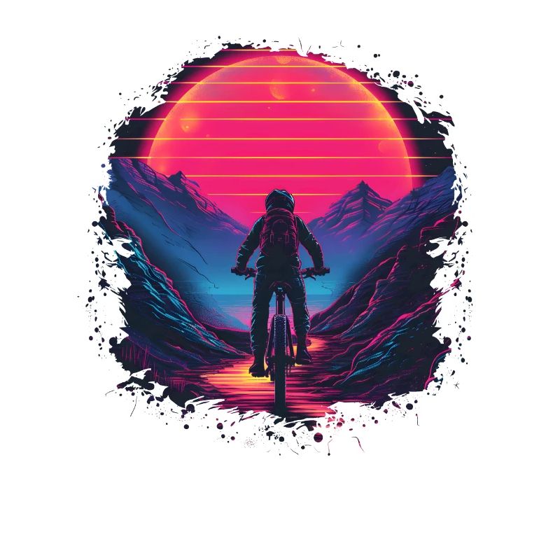 Mountain Biking Synthwave