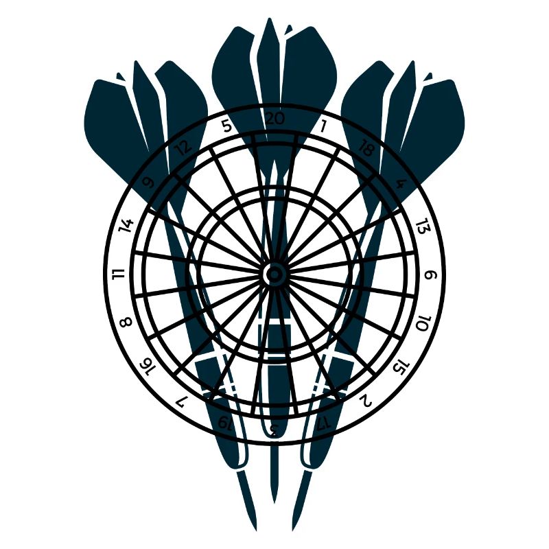 Trois flèches devant la cible