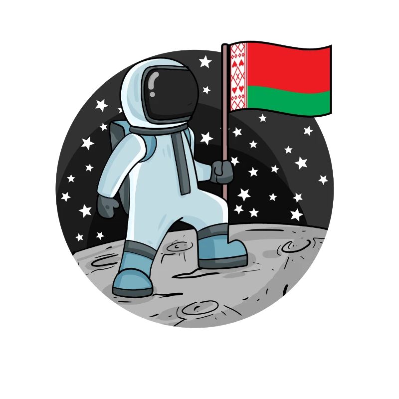 Astronaut Flag Belarus