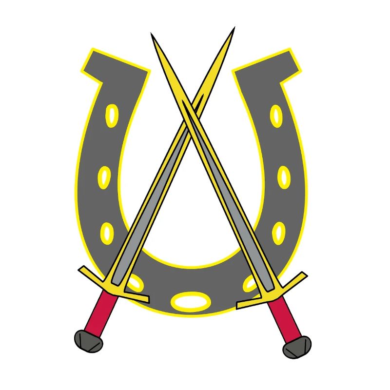 Chevalier médiéval épée épées fer à cheval