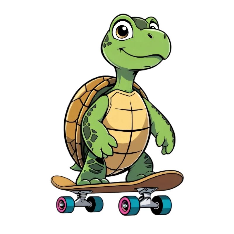 Cheeky Turtle Skateboard