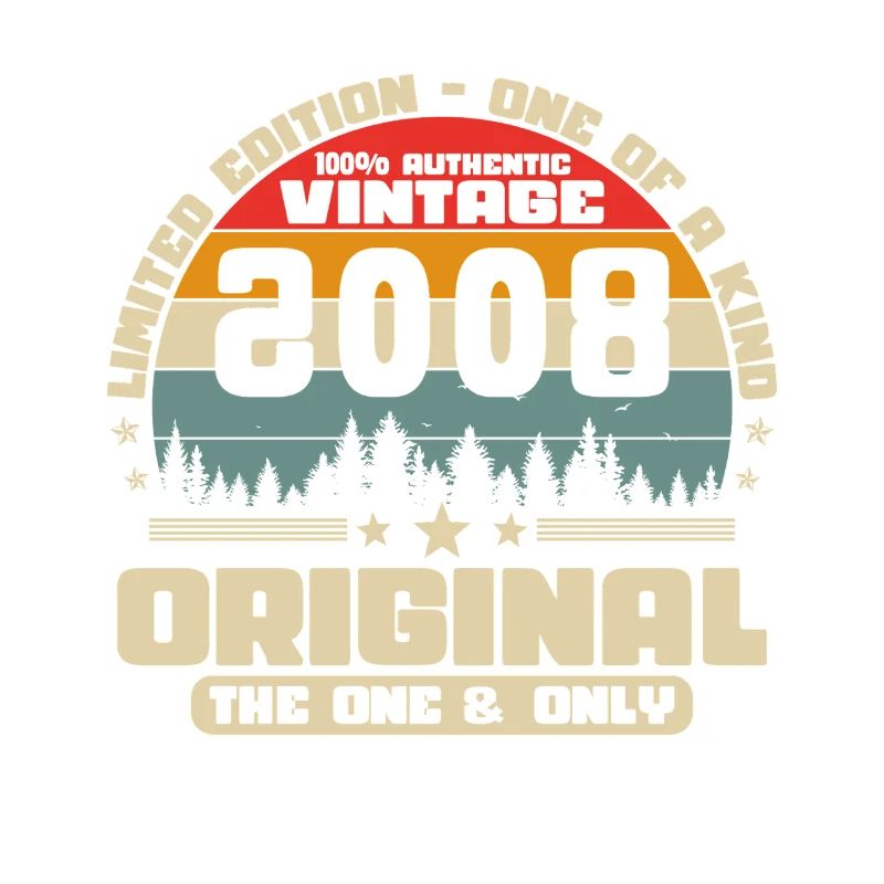 2008 Vintage Retro Geburtstagsgeschenk