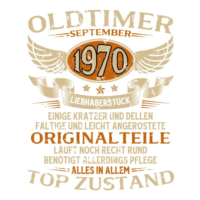 55. Geburtstag Geschenk Oldtimer September 1970