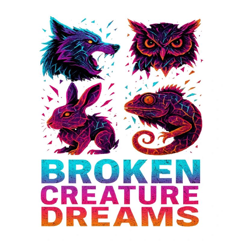 Bizarre Abstract Animals Broken Creatures