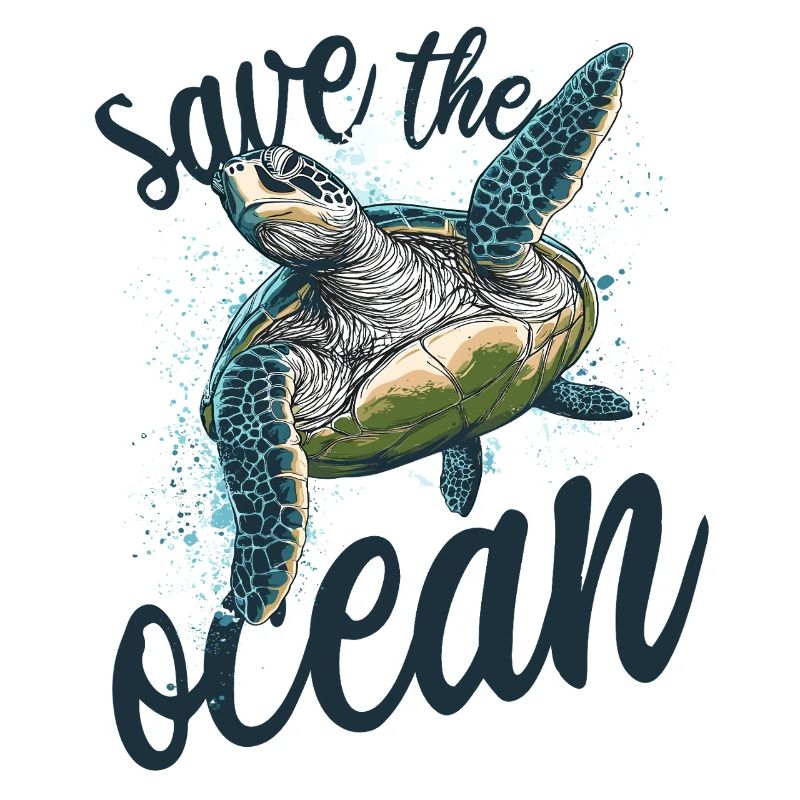 Save the ocean - turtle