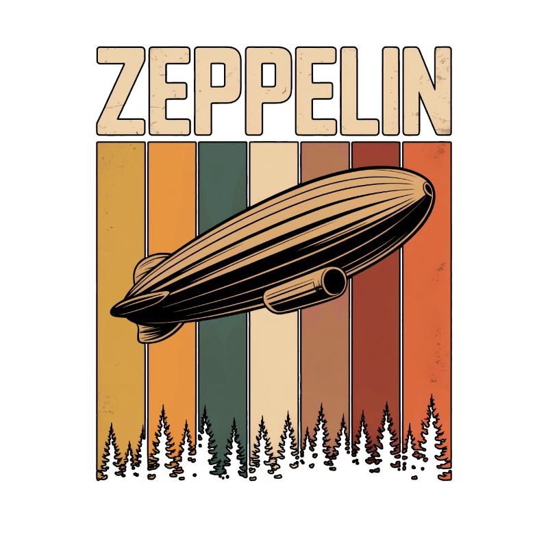 Dirigeable Zeppelin Rétro Vintage