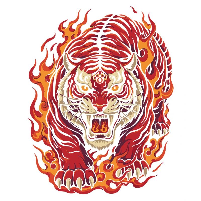 Feuertiger-Geist-Design