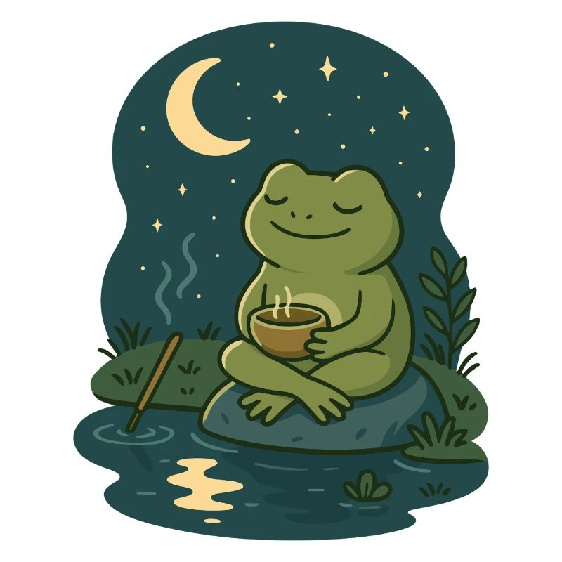 Frog by Moonlight – Mindful & Cozy