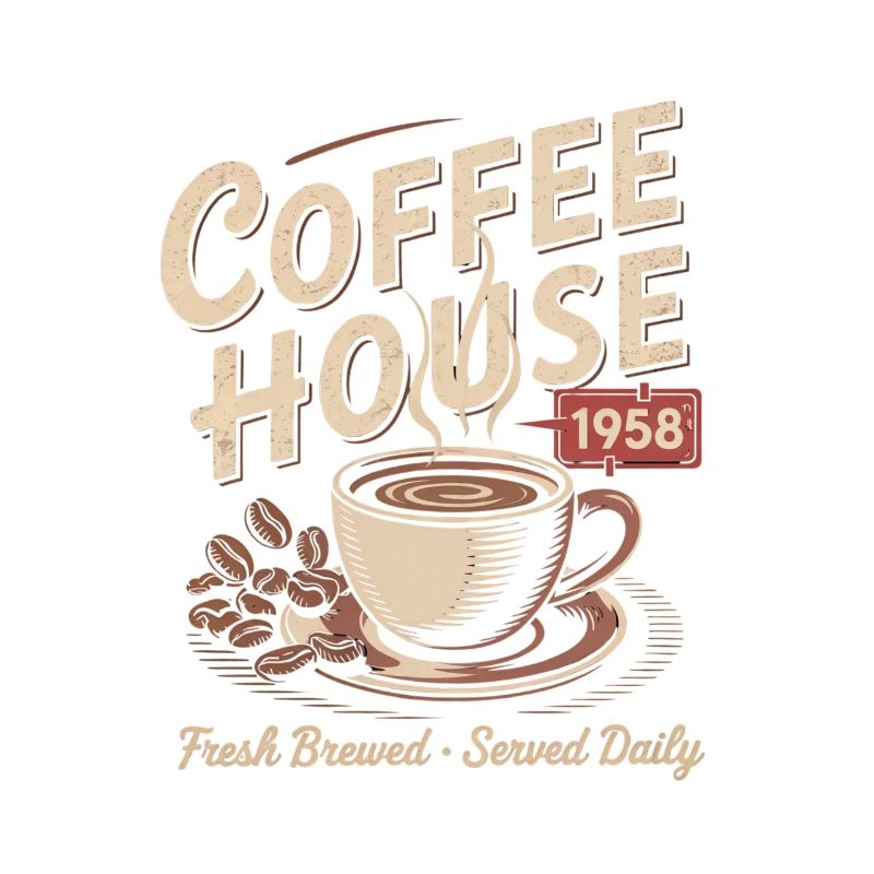 Vintage Kaffee Werbung