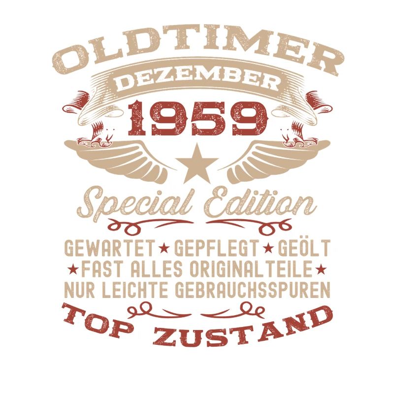 66. Geburtstag Geschenk Oldtimer Dezember 1959