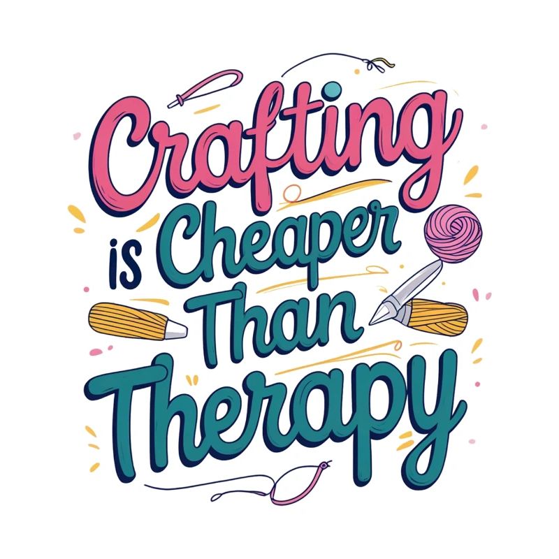 Crafting is cheaper than therapy
