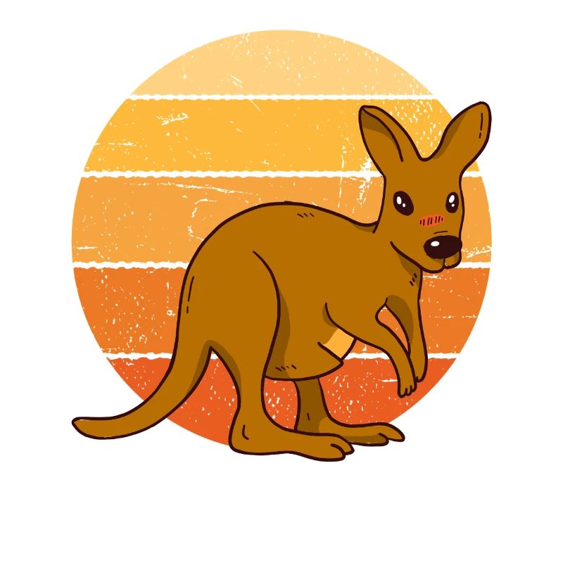Kangaroo at sunset