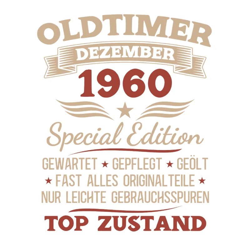 65. Geburtstag Geschenk Oldtimer Dezember 1960