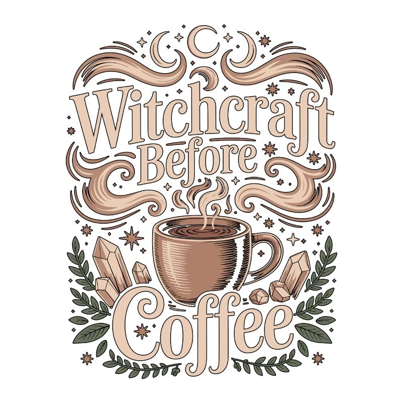 Witchcraft Before Coffee Moon Magic Coffee Lover