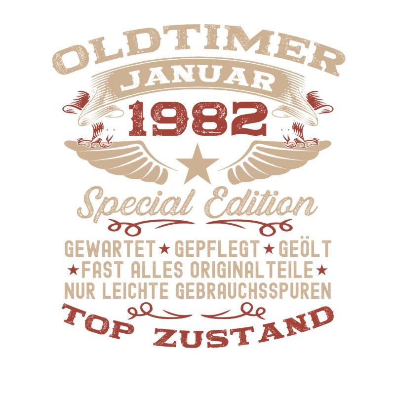 44. Geburtstag Geschenk Oldtimer Januar 1982