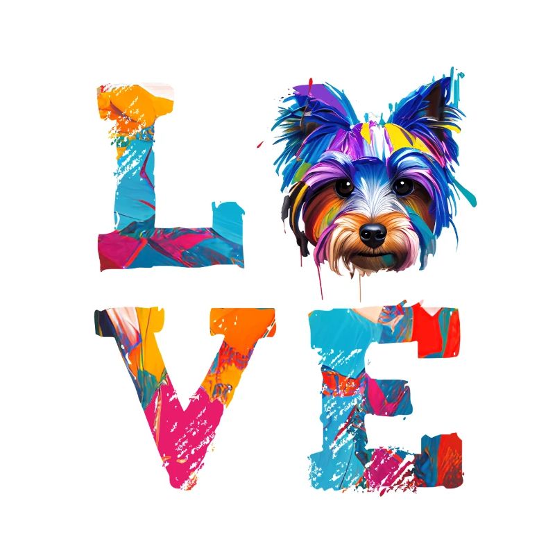 Yorkshire Terrier Bunter Farbhund Papa Hunde Mutter