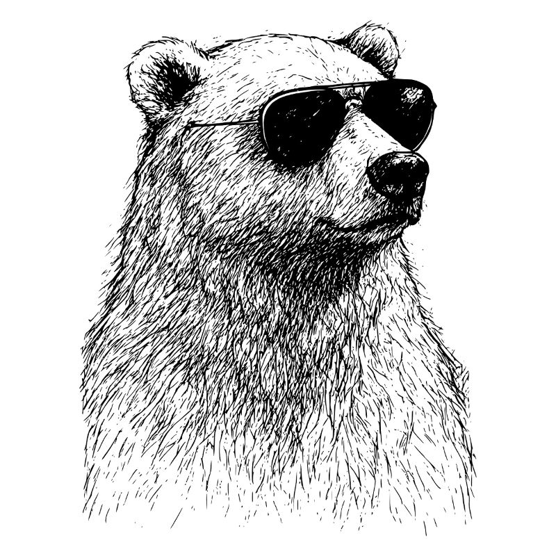 Cooler Eisbär