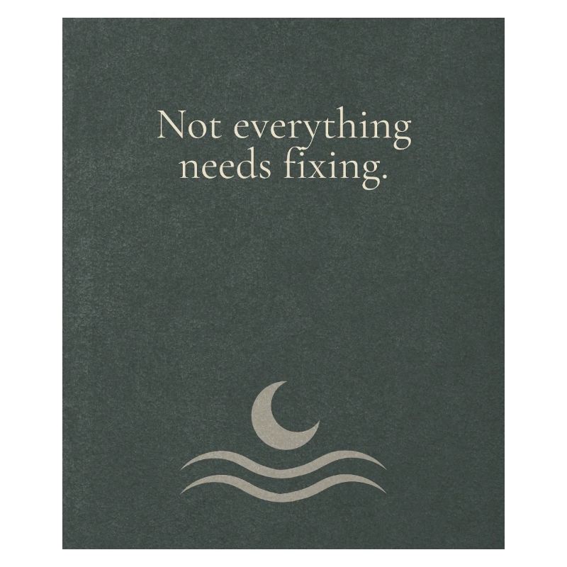 Not everything needs fixing